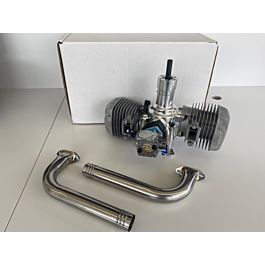 AS NEW - OS GT-120 Gas Engine with Zimmerman mufflers