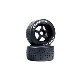 dBoots Hoons 53/107 2.9 Pre-Mounted Belted Tires, White, 17mm Hex, 5