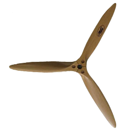 Fiala 22x8 Houten 3-Blads propeller (brandstof)