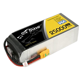 Tattu 25000mAh 6S 22.2V 25C LiPo Batterij (XT90-S)