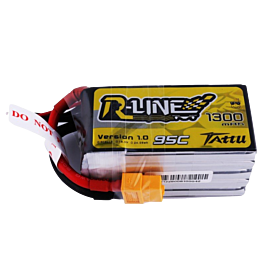 Tattu R-Line 1300mAh 5S 18.5V 95C LiPo Batterij
