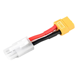 Adaptor kabel Tamiya Vrouw. > XT60 Vrouw., silicone kabel (1st)