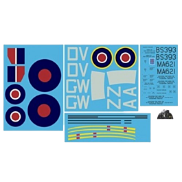 Freewing Spitfire 1600mm, Decal set