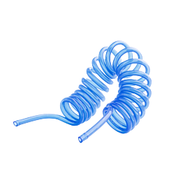 Spiraal Benzineslang 5x3mm (180cm) blauw
