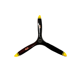 Biela 25x12 Carbon 3-Blads propeller (Zwart/Geel)
