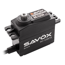 Savox SA-1258TG Black edition (0.08sec, 12kg @ 6,0V)