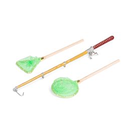 1/10 Mini fishing rod fishing net Set