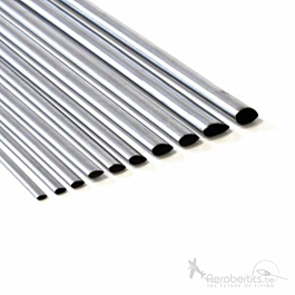 Aluminium tube streamline 12.7x1000mm