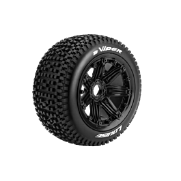 Louise RC B-Viper Black Flex Rims Rear – 1/5 Buggy Tires