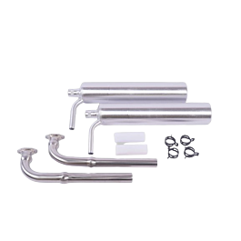 MTW Muffler Set GP-178 (with TD120K and knuckle headers)