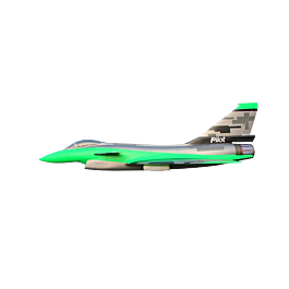 Pilot RC J10 3D Jet 2.2m Green/Silver with tailpipe & retracts