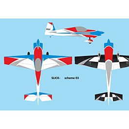 Slick 103", White/Red/Blue ARF kit (Color 03)