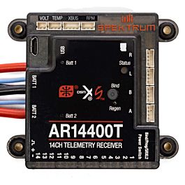 Récepteur Spektrum AR14400T DSMX 14 Voies PowerSafe Télémétrie