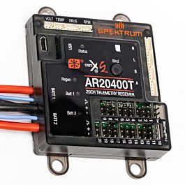 Spektrum AR20400T DSMX 20-kanaals PowerSafe Telemetrie Ontvanger