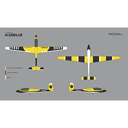Tomahawk Kobuz 3,20m Carbon Full Composite ARF Kit (Yellow/Black)