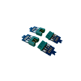 Titanium - MPX 6 pins connector + PCB (2 pair)