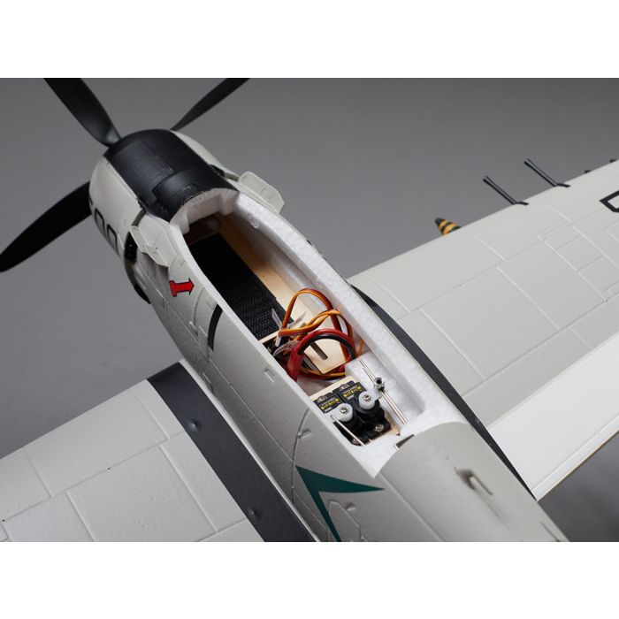 Avion RC 800mm A1 Skyraider Warbird PNP kit - gris