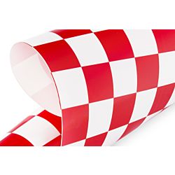 Kavan - Covering Film, Checkered Red/White (2m)