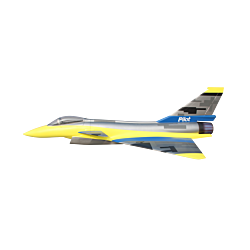 Pilot RC J10 3D Jet 2840mm Yellow/Silver with tailpipe & retracts