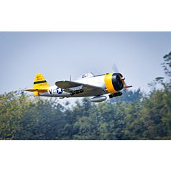 P47D 95", Yellow/Silver ARF kit with retracts and cockpit set