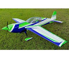 Extra 300 125" V4, Green/White/Blue ARF kit (2 cylinder)